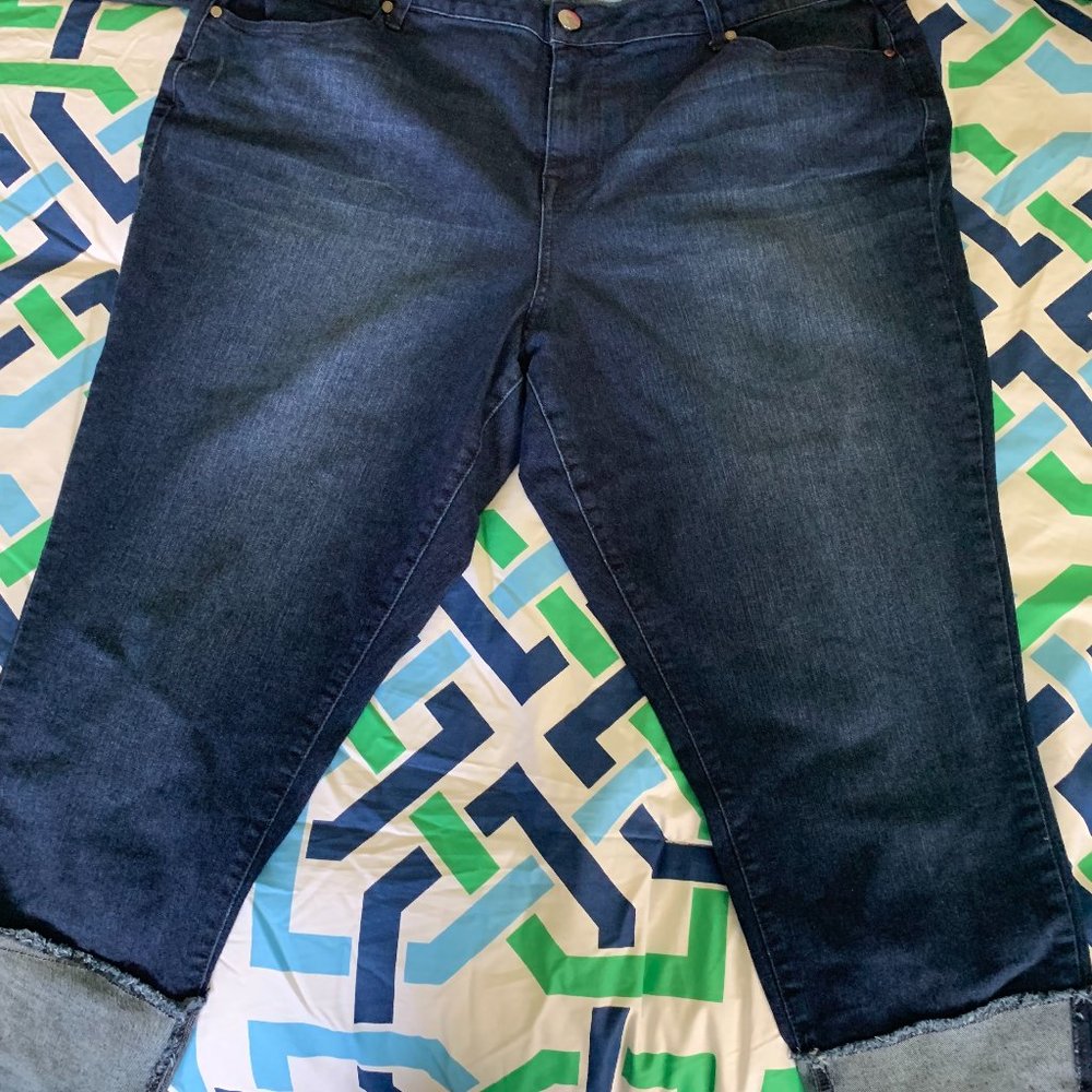 COPY - 1822 Denim Cropped Jeans Size 24W